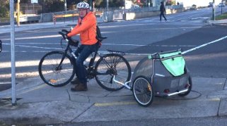 BurwoodHwy - bike trailer